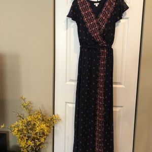Maxi wrap dress